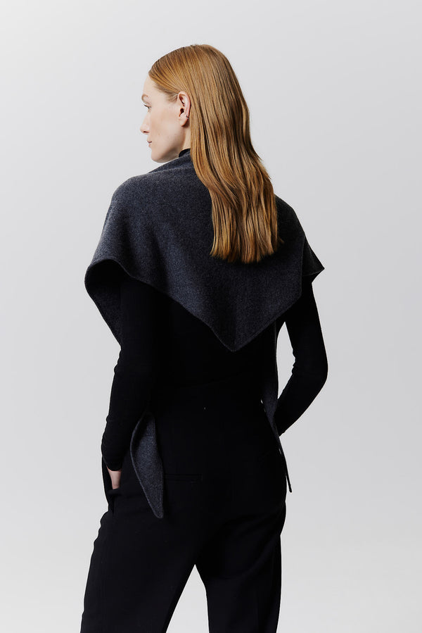 Prinz Berlin Kaschmir Triangle Fine Knit Graphit Neuheiten