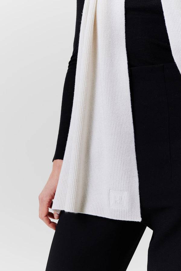 Prinz Berlin Kaschmir Schal Classic Knit Off-White Tägliche Deals