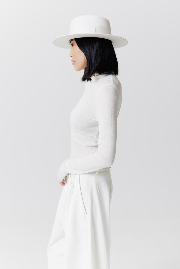Prinz Berlin Merino 344 Hut Short Brim Weiß Riesige Ersparnisse