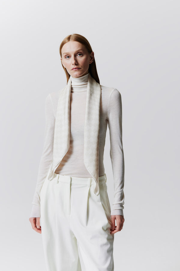Prinz Berlin Seidentuch Illusion 90 Off-White VIP-Rabatte