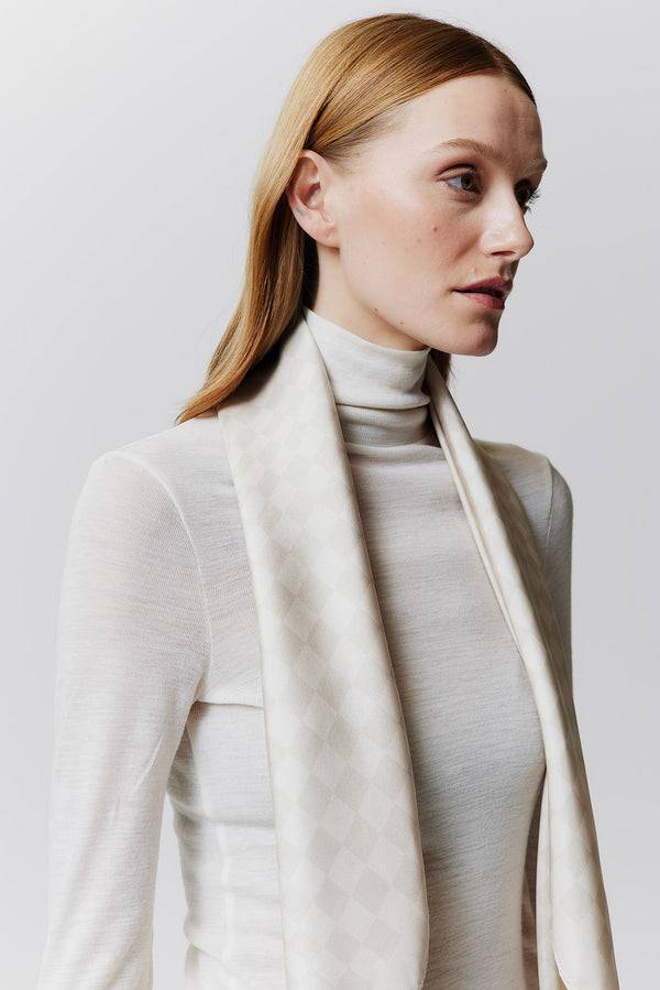 Prinz Berlin Seidentuch Illusion 90 Off-White VIP-Rabatte