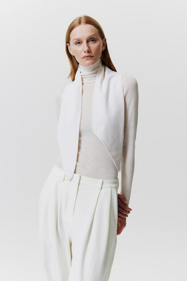 Prinz Berlin Kaschmir Bandeau Fine Knit Off-White Begrenzte Freigabe