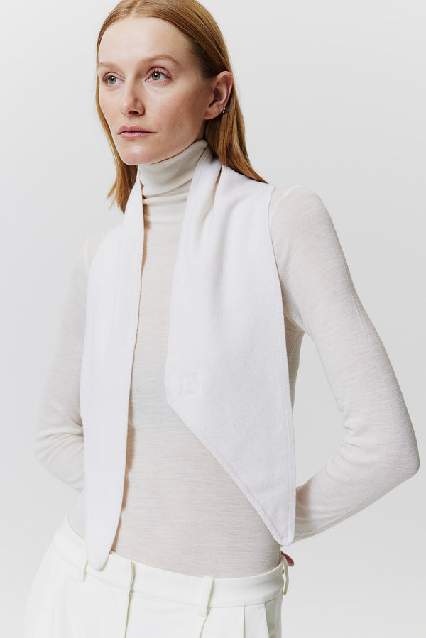 Prinz Berlin Kaschmir Bandeau Fine Knit Off-White Begrenzte Freigabe
