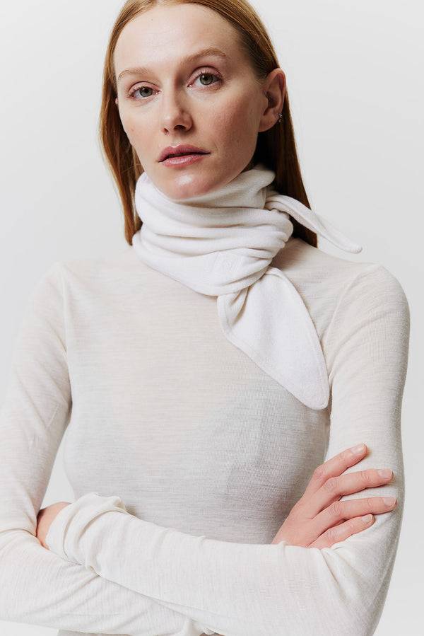 Prinz Berlin Kaschmir Bandeau Fine Knit Off-White Begrenzte Freigabe
