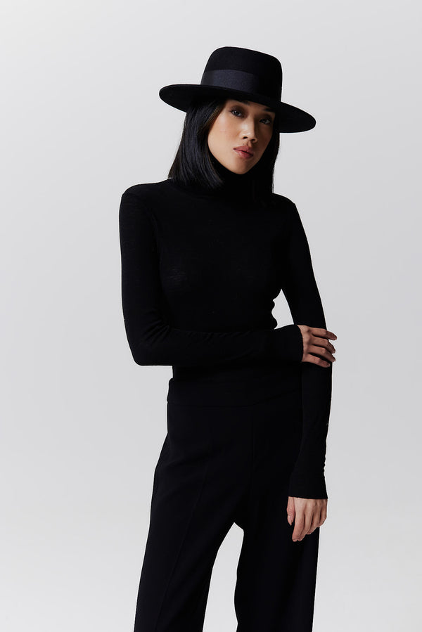 Prinz Berlin Merino 344 Hut Short Brim Schwarz Bis zu 65% Rabatt