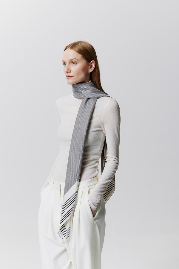 Prinz Berlin Seidentuch Stripes 123 Off-White Nur für heute