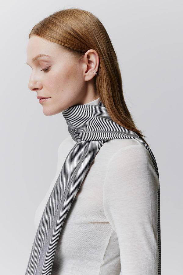 Prinz Berlin Seidentuch Stripes 123 Off-White Nur für heute