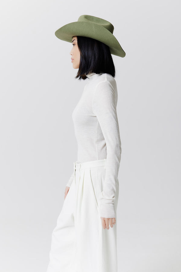 Prinz Berlin Merino Cowboy Hut Lifted Brim Pistazie Begrenzt auf 3 Tage