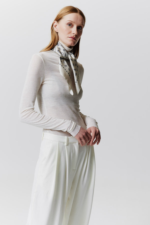 Prinz Berlin Seidentuch Paisley 70 Off-White Black Friday Preise