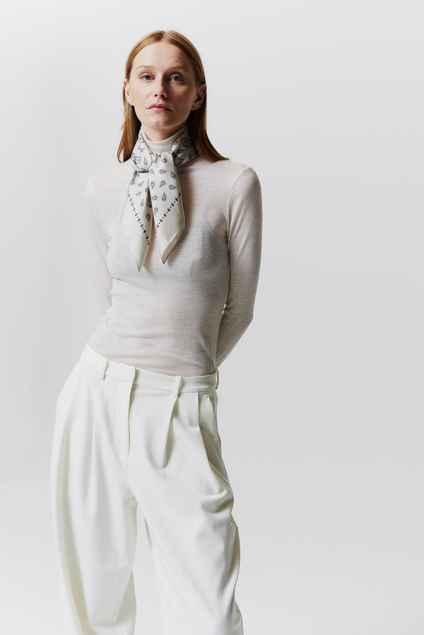 Prinz Berlin Seidentuch Paisley 70 Off-White Black Friday Preise