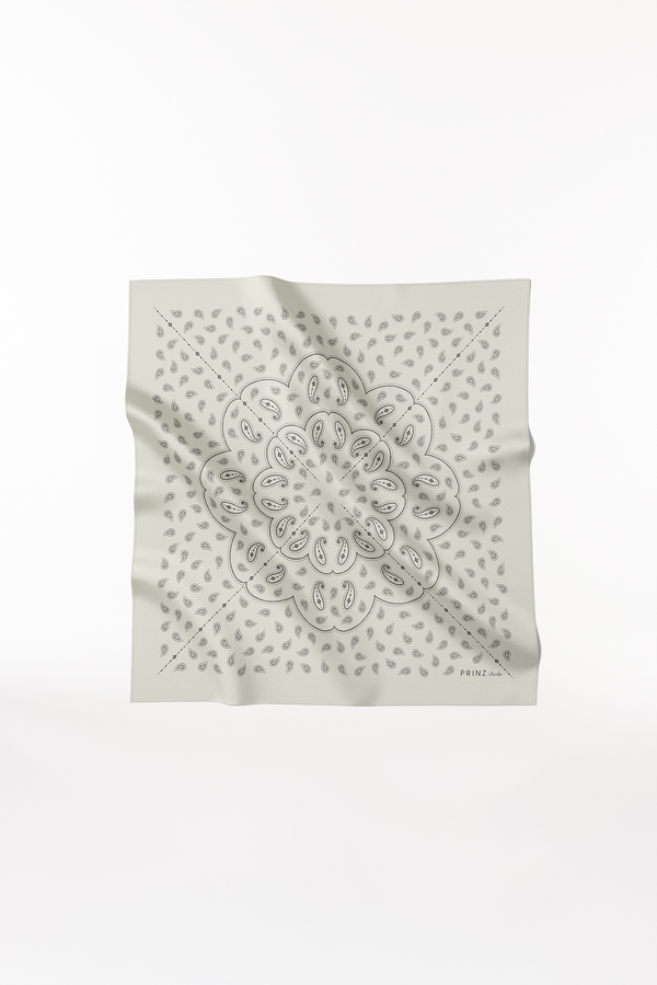 Prinz Berlin Seidentuch Paisley 90 Off-White Im Verkauf
