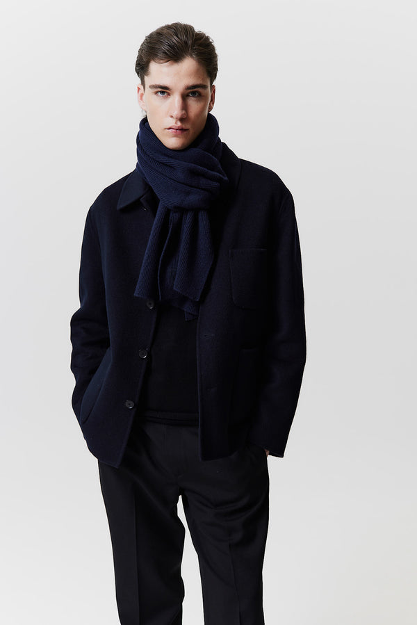 Prinz Berlin Kaschmir Schal Classic Knit Dunkelblau 2025