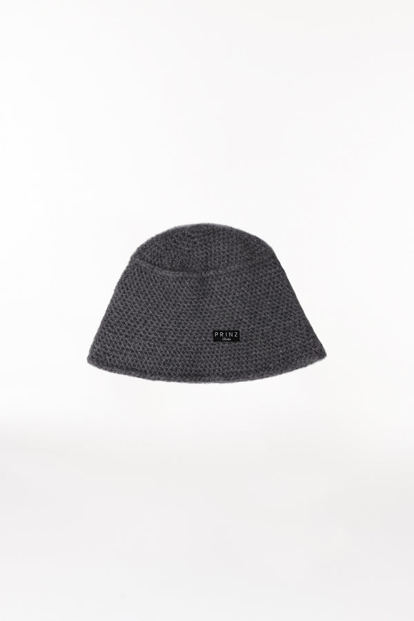 Prinz Berlin Kaschmir Bucket Hat Hand Crochet Grau Fabrik Onlineshop