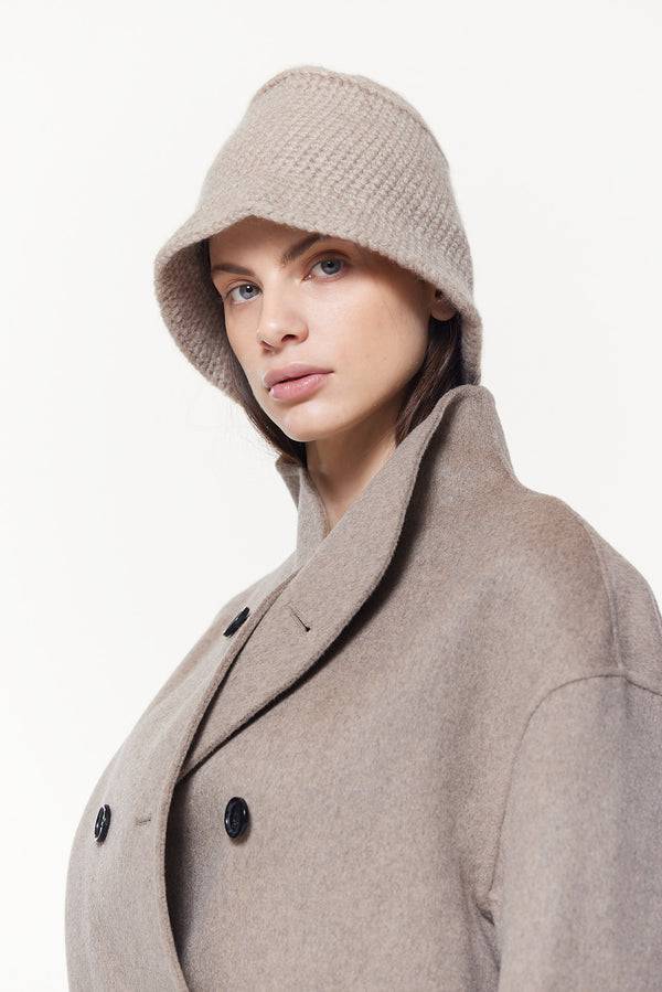 Prinz Berlin Kaschmir Bucket Hat Hand Crochet Beige Günstig kaufen