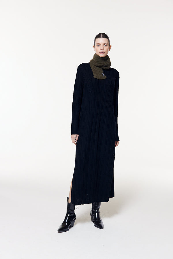 Prinz Berlin Kaschmir Kurzschal Hand Knit Grün Online Shopping