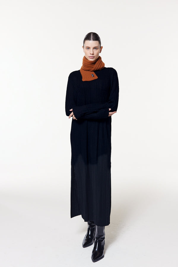 Prinz Berlin Kaschmir Kurzschal Hand Knit Karamell Black Friday