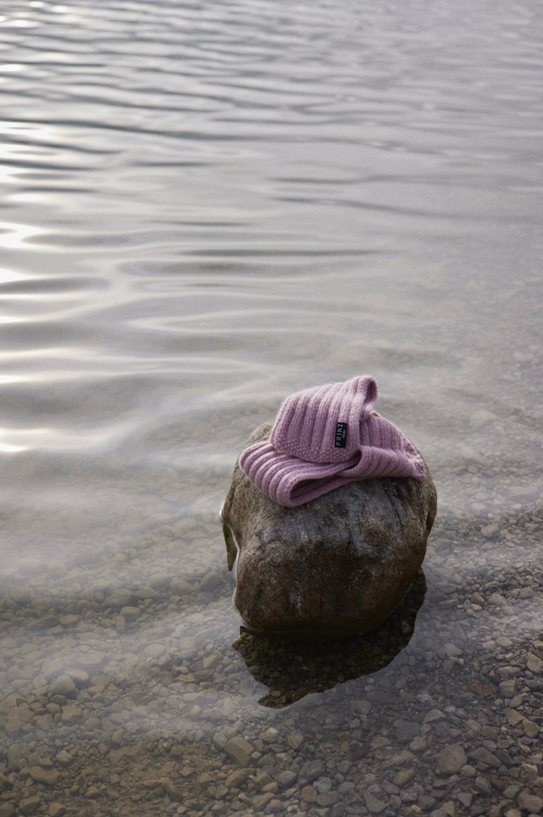 Prinz Berlin Kaschmir Kurzschal Hand Knit Rosa Muttertagsangebot