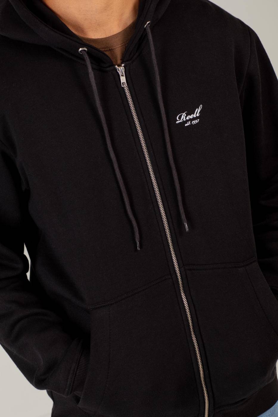 Reell Staple Logo Zip Hoodie Im Verkauf