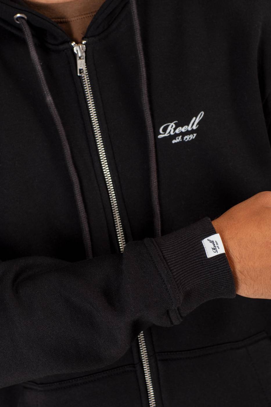 Reell Staple Logo Zip Hoodie Im Verkauf