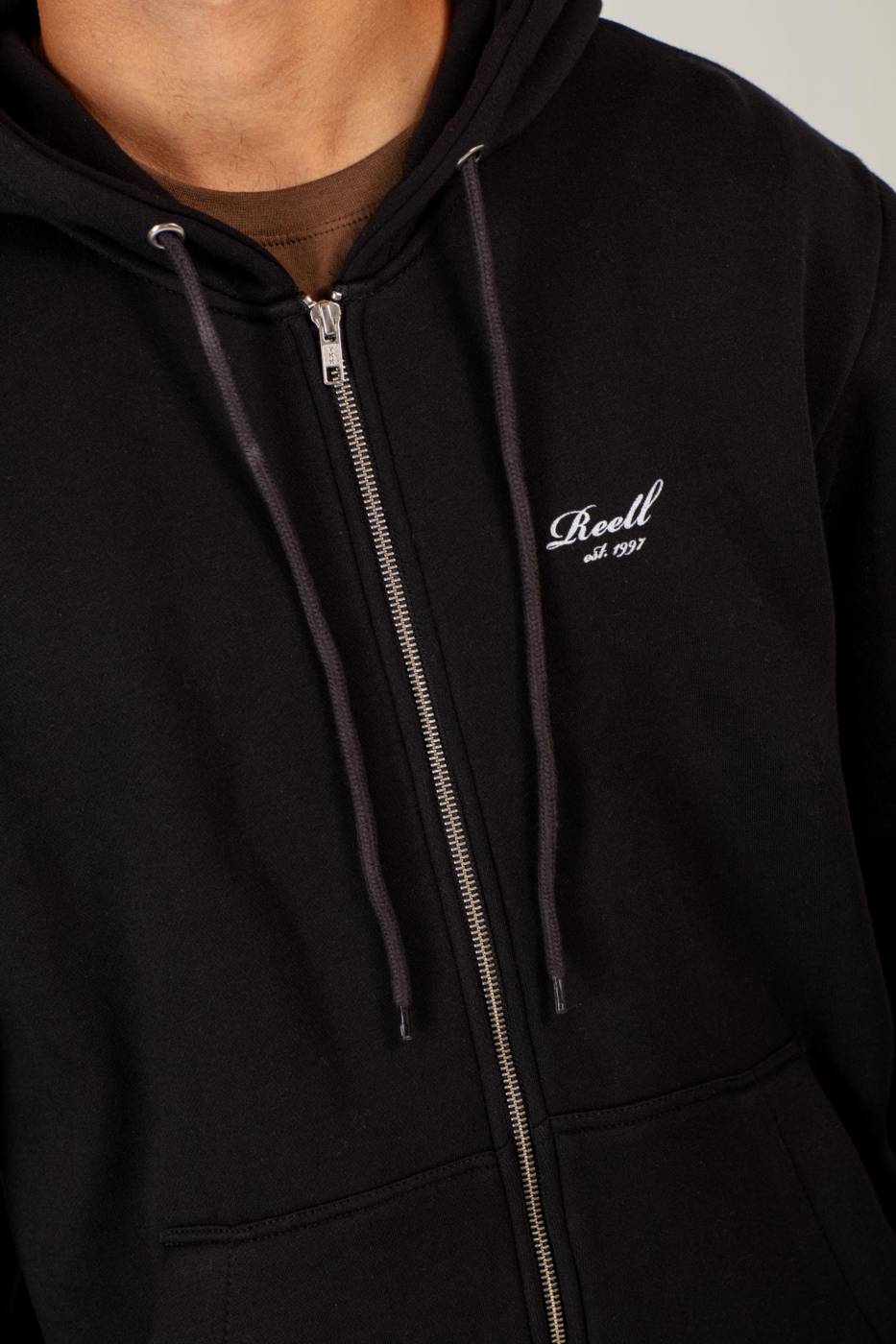 Reell Staple Logo Zip Hoodie Im Verkauf