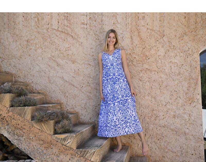 Ringella Maxikleid im Stufen-Look Heißer Verkauf