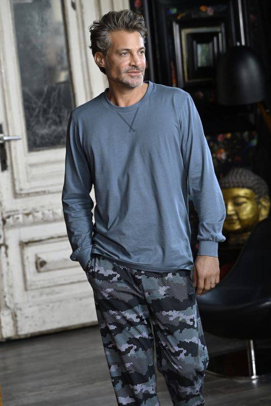 Ringella Pyjama mit Strickbündchen Sonderangebot der Fabrik