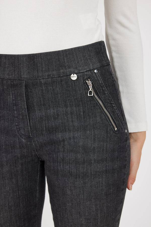 Robbe & Berking ROBELL NENA JEANS SCHWARZ Günstiger Verkauf
