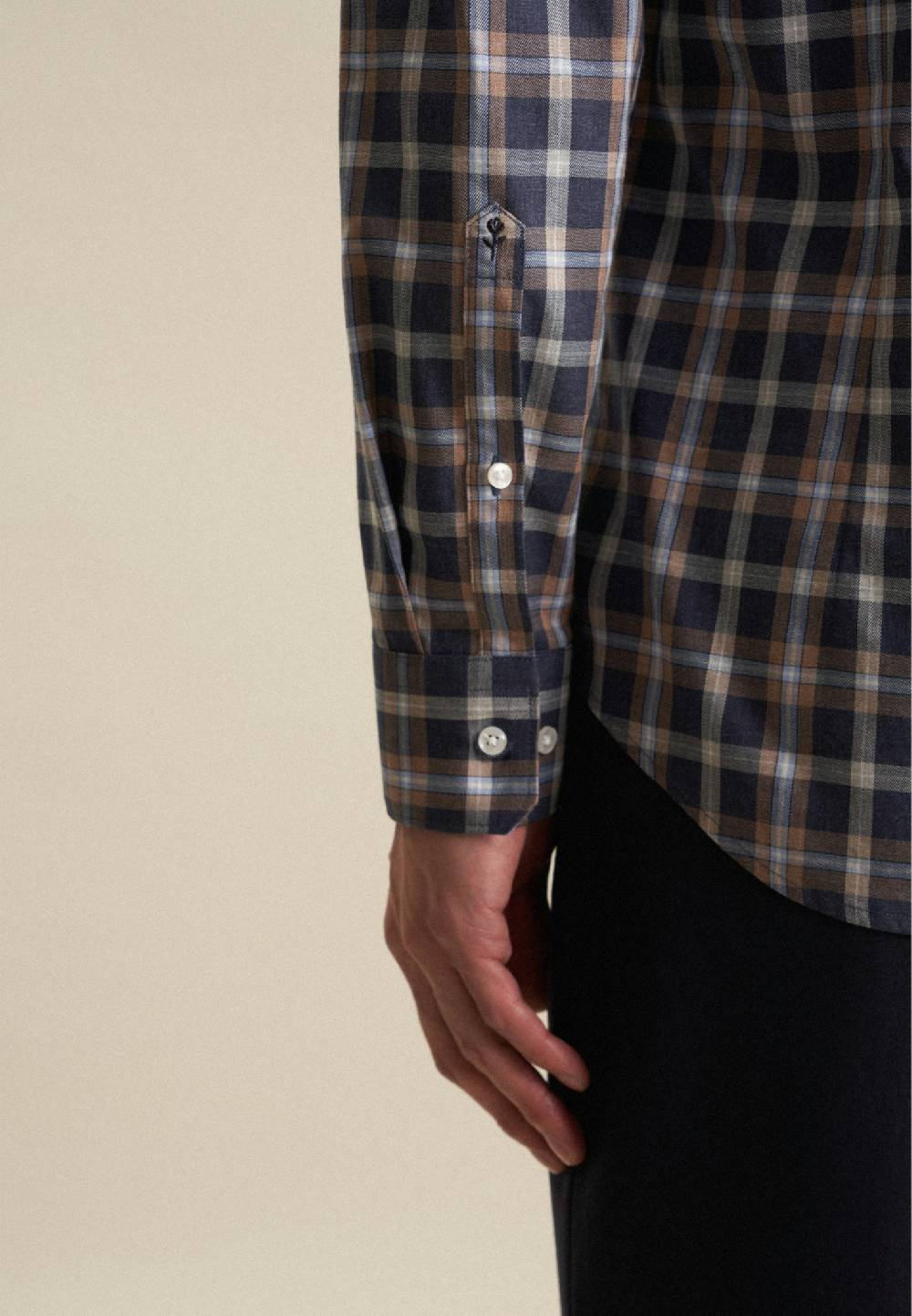 Seidensticker Fil a fil Flanellhemd in Shaped mit Button-Down-Kragen Bestseller