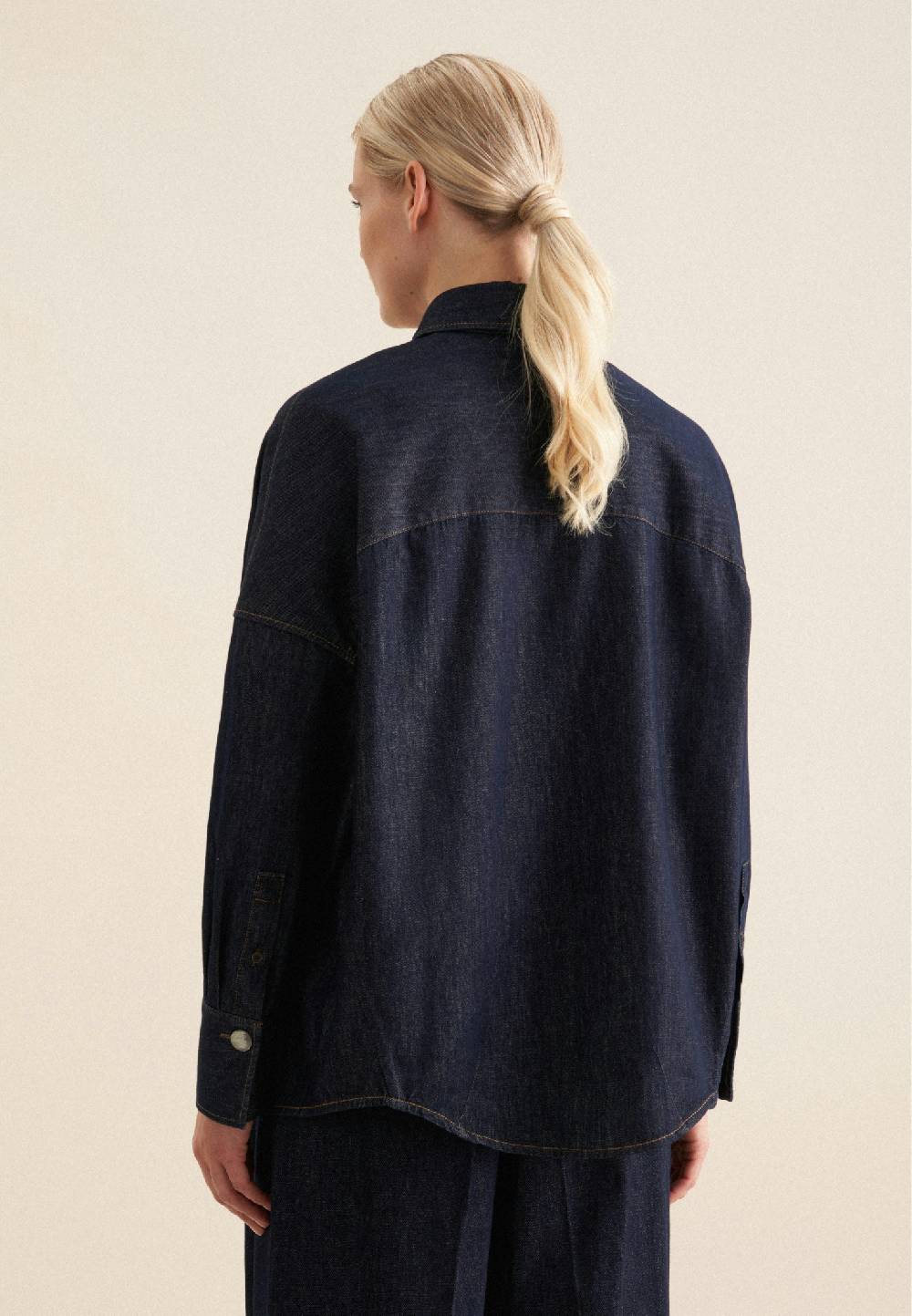 Seidensticker Denim Hemdbluse Vierteljährliche Förderung