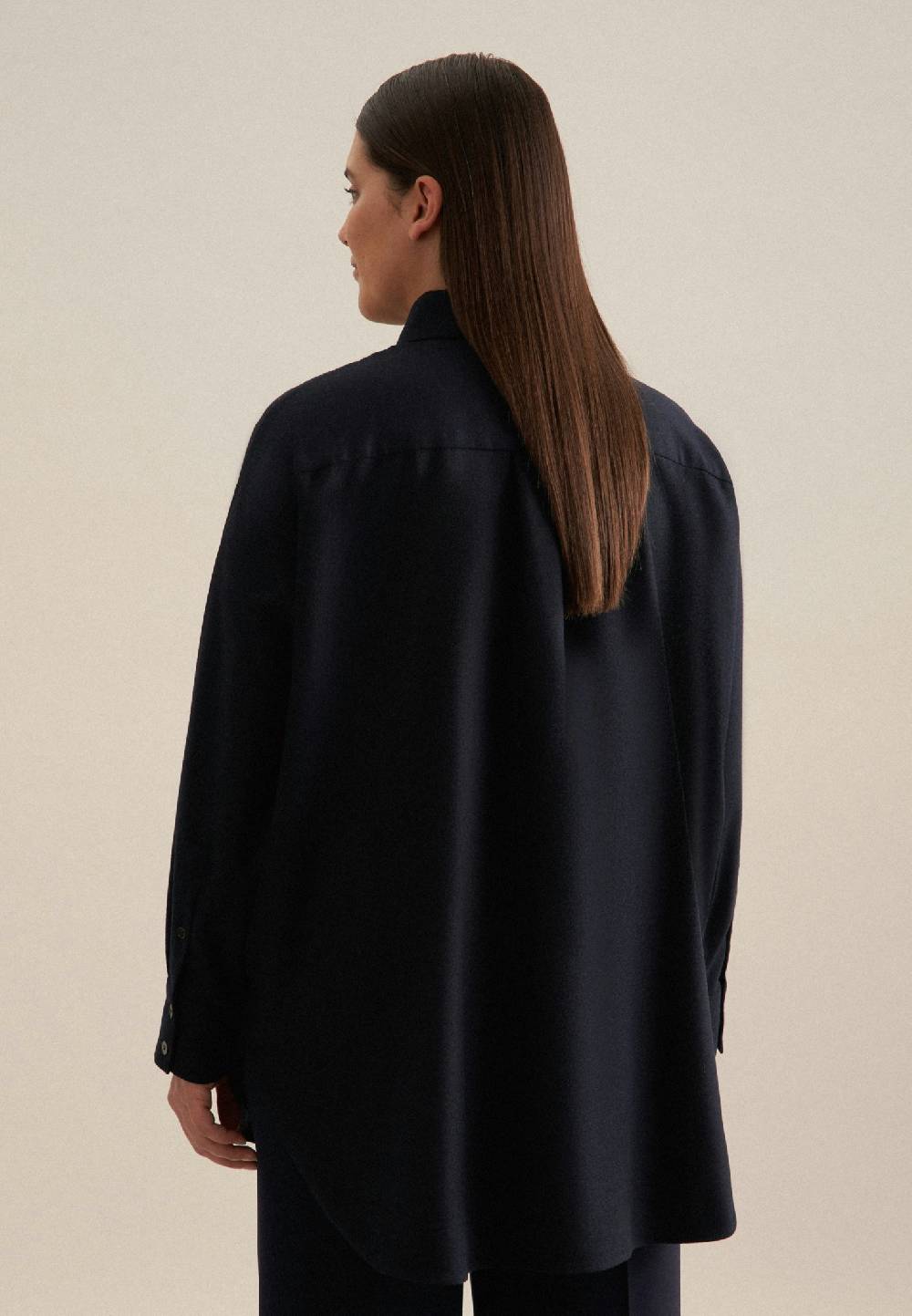 Seidensticker Curvy Kragen Longbluse Oversized Black Friday