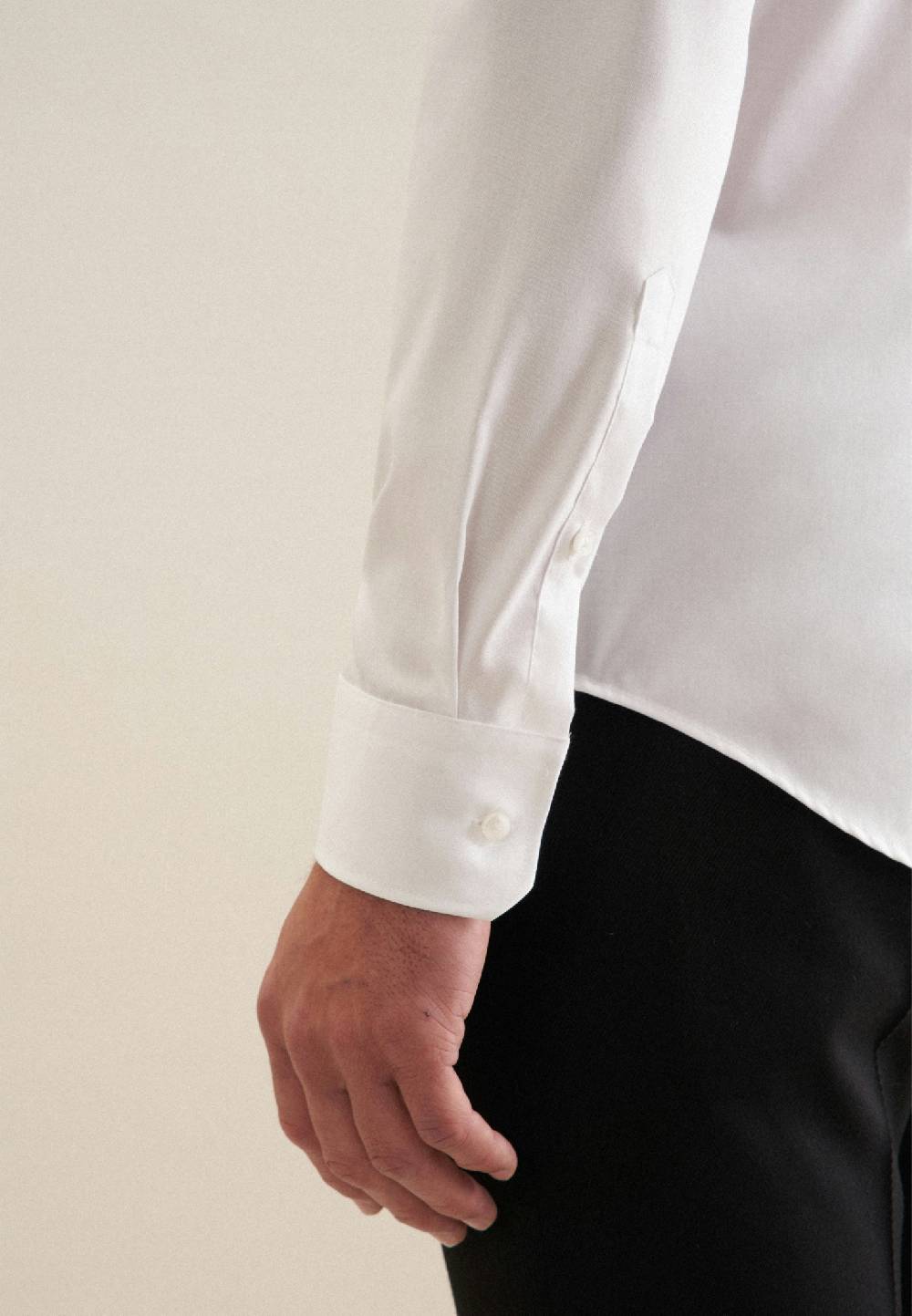 Seidensticker Bügelfreies Twill Business Hemd in Slim mit Kentkragen Valentinstagsangebot