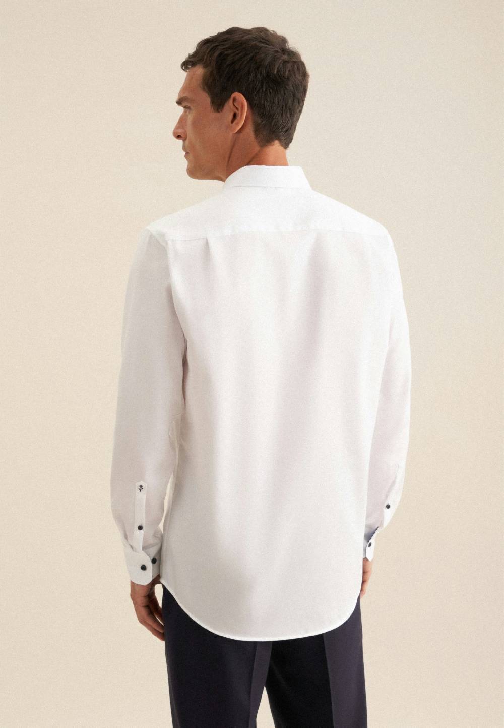 Seidensticker Bügelfreies Twill Business Hemd in Regular mit Button-Down-Kragen Lagerräumung