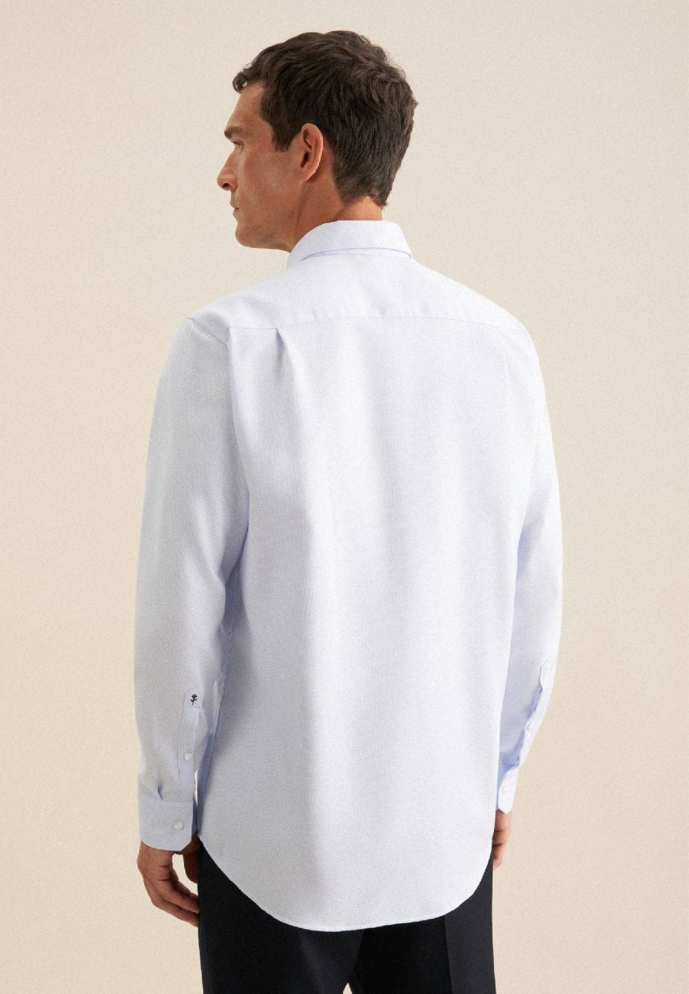 Seidensticker Bügelfreies Struktur Business Hemd in Regular mit Button-Down-Kragen Letzte 3 Tage