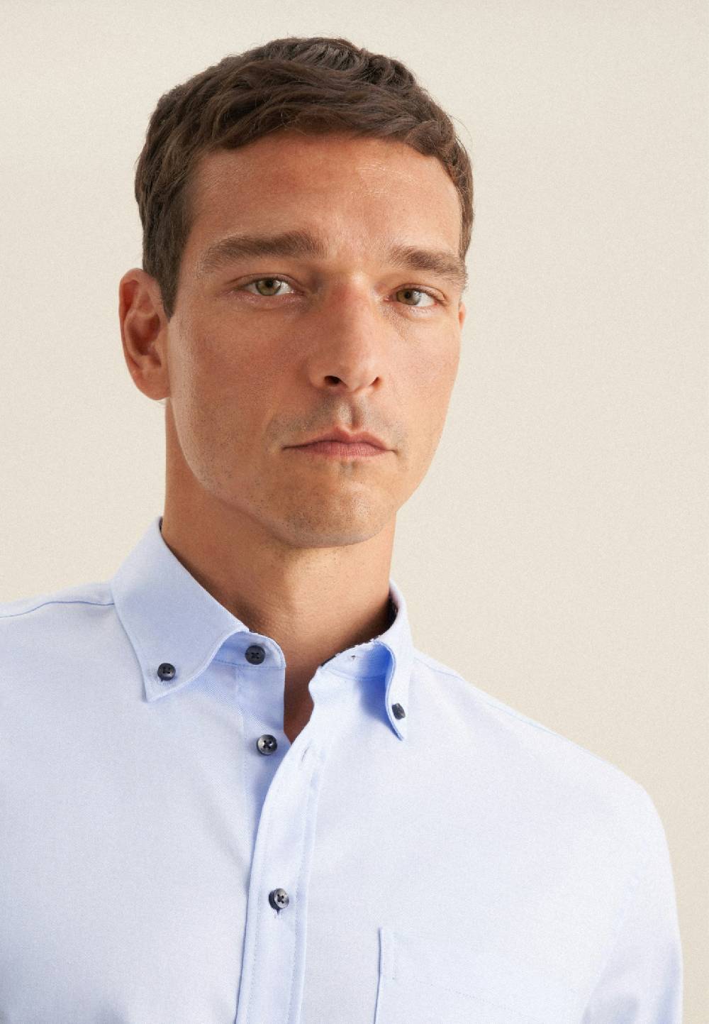 Seidensticker Bügelfreies Twill Business Hemd in Regular mit Button-Down-Kragen Blitzverkäufe