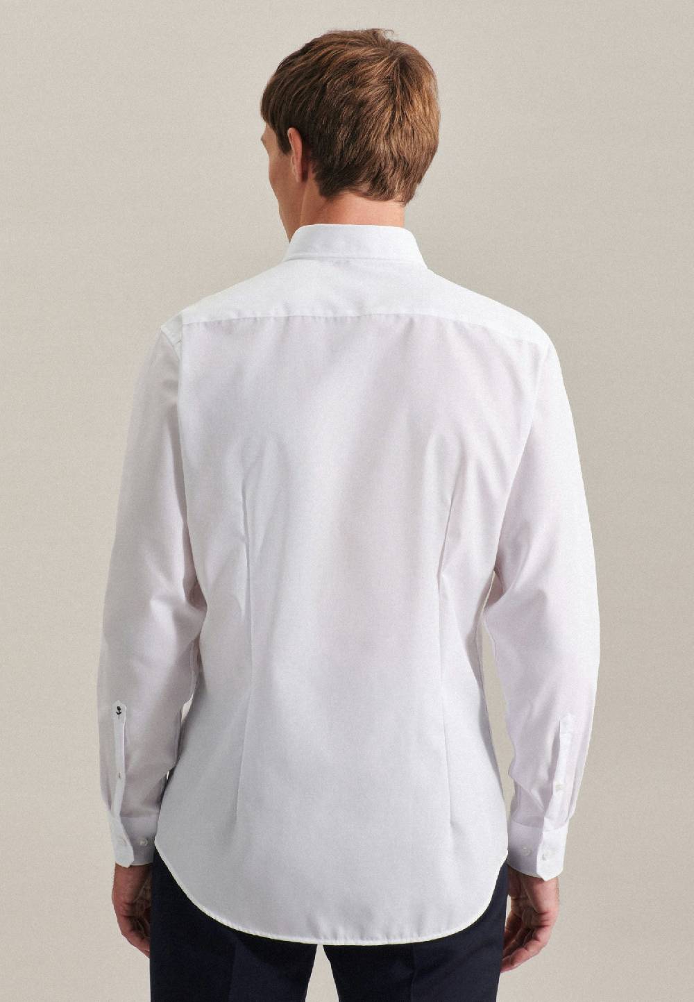Seidensticker Bügelfreies Popeline Business Hemd in Shaped mit Button-Down-Kragen Flash Sale