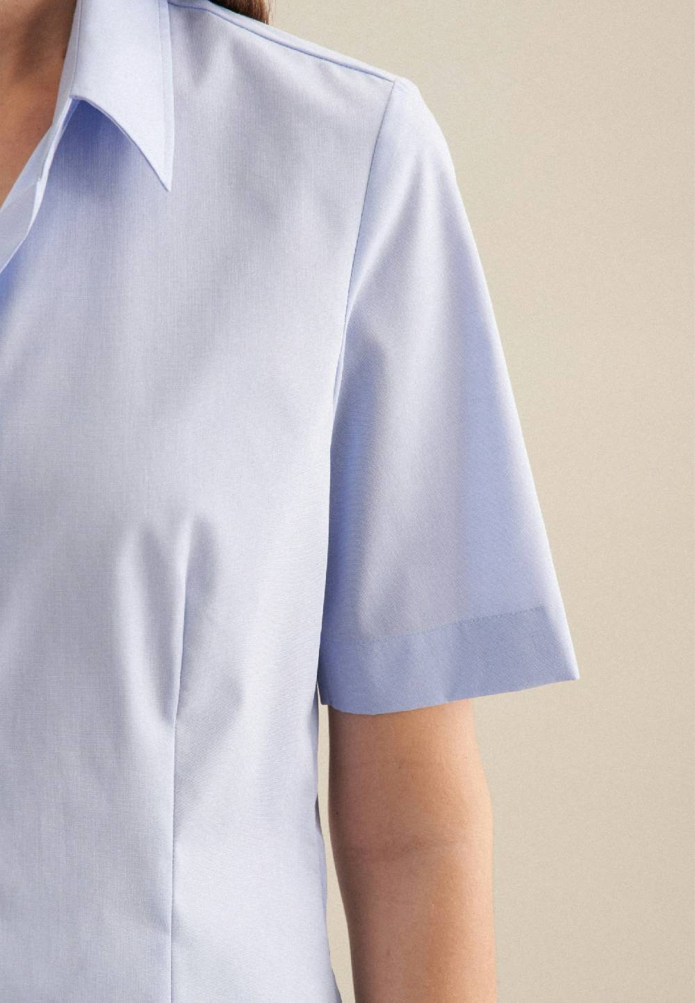 Seidensticker Bügelfreie Kurzarm Fil a fil Hemdbluse Angebote