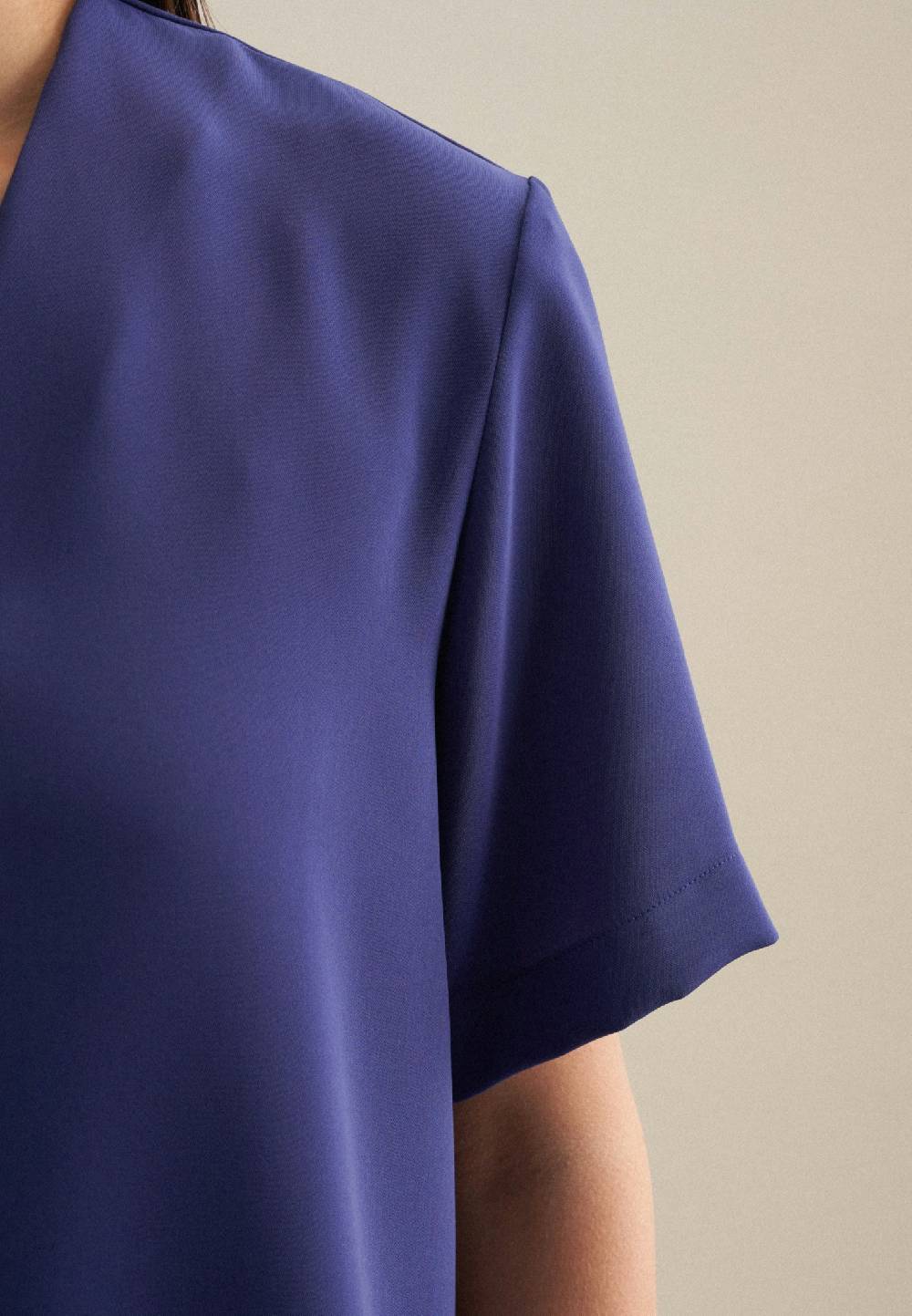 Seidensticker V-Neck Shirtbluse Regular Fabrikverkauf