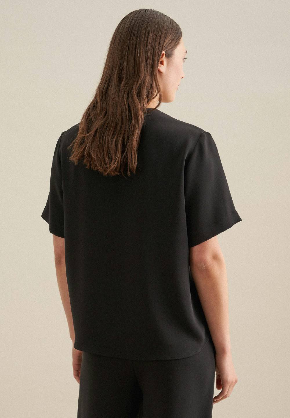 Seidensticker V-Neck Shirtbluse Regular Sonderangebot