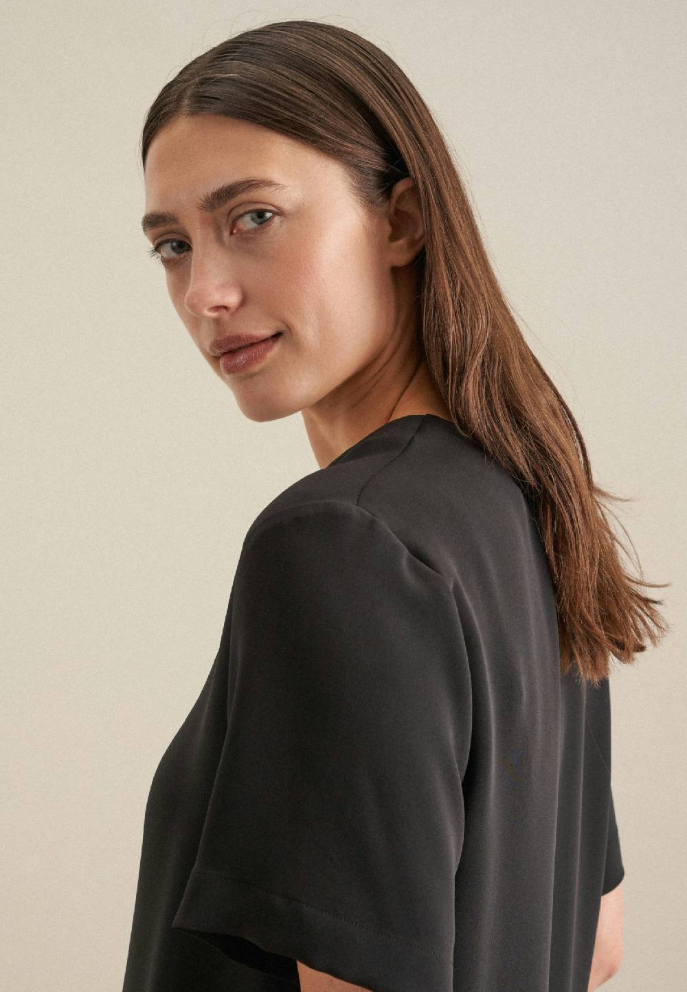 Seidensticker V-Neck Shirtbluse Regular Sonderangebot