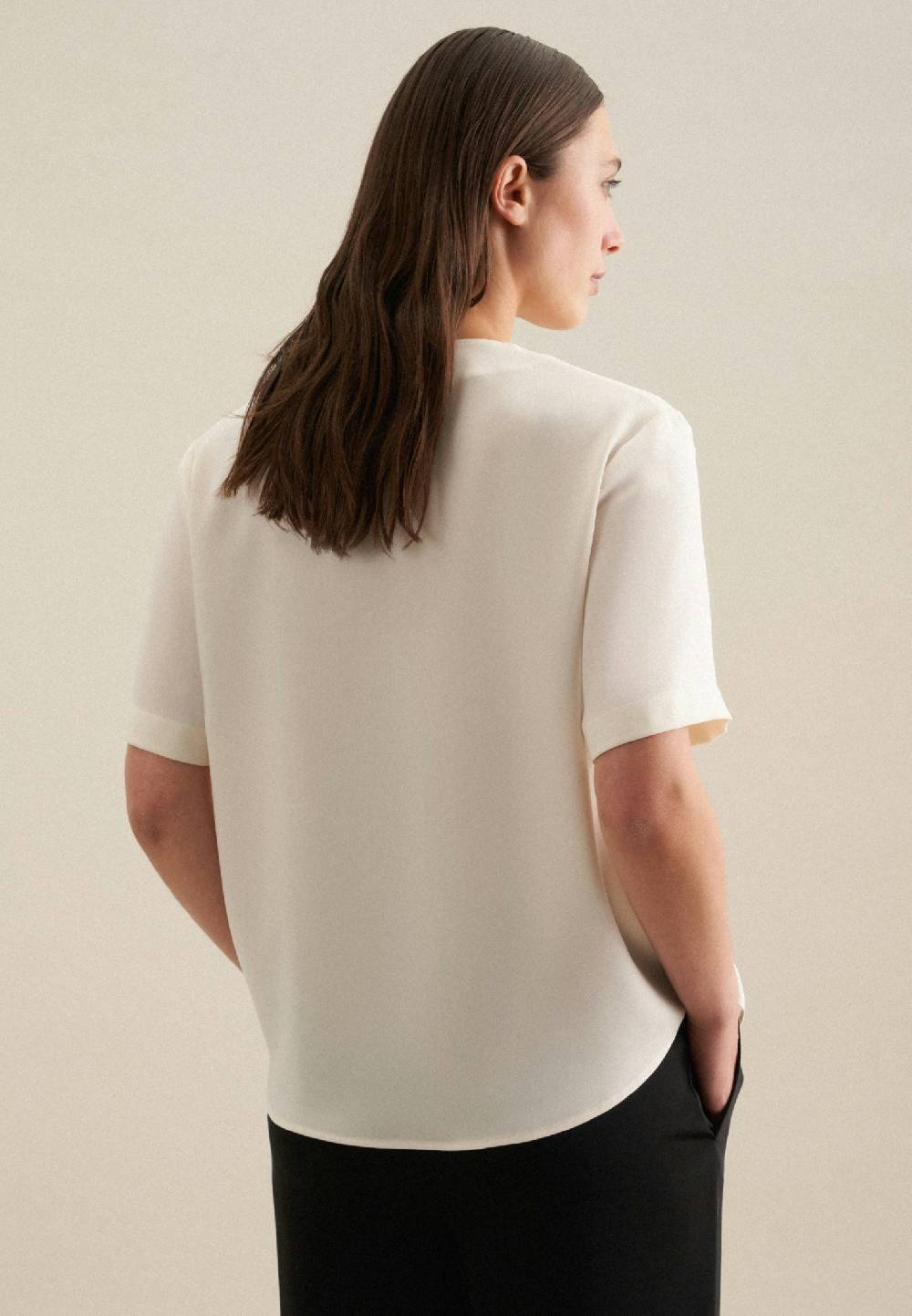 Seidensticker V-Neck Shirtbluse Regular Tägliche Deals