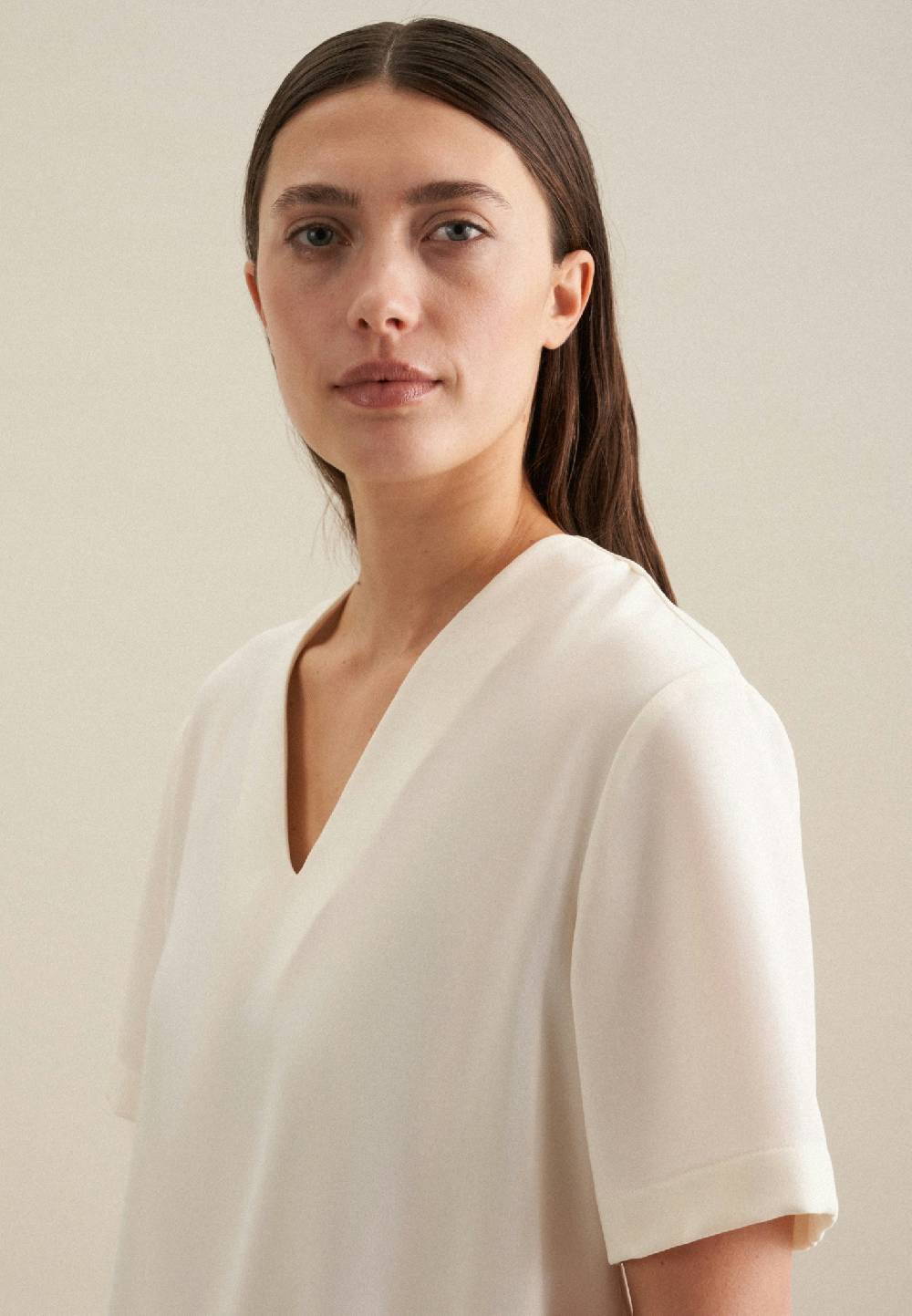 Seidensticker V-Neck Shirtbluse Regular Tägliche Deals