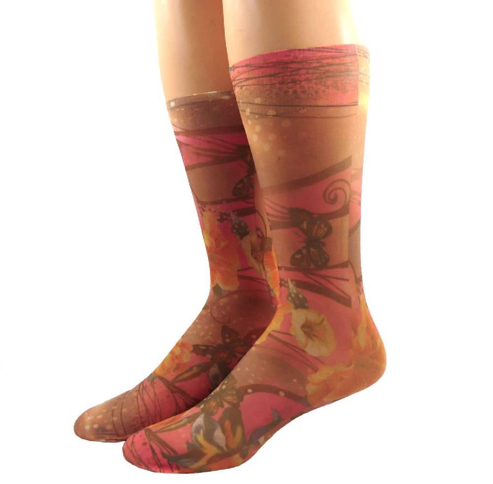 Shimasocks Damen Feinkniestrümfe bedruckt 20 DEN im Angebot
