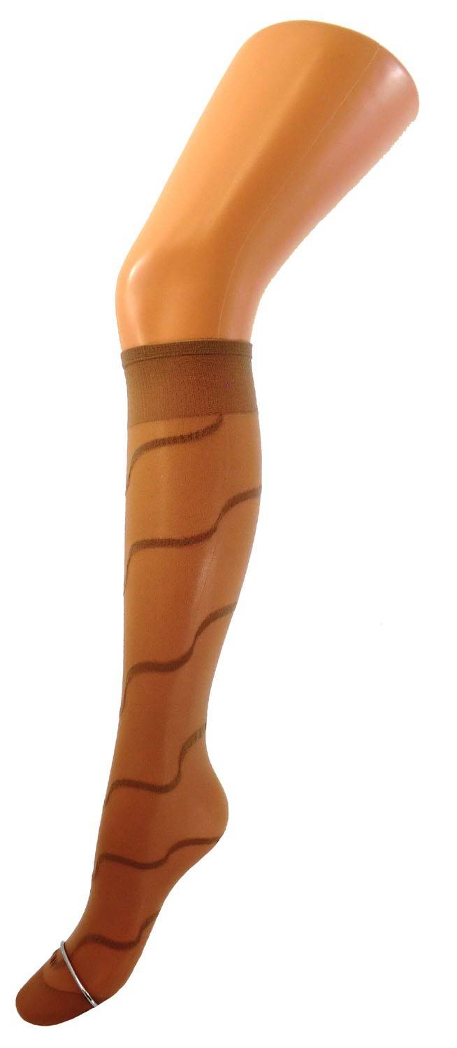Shimasocks Damen Feinkniestrümfe gemustert 20 DEN Fabrikverkauf
