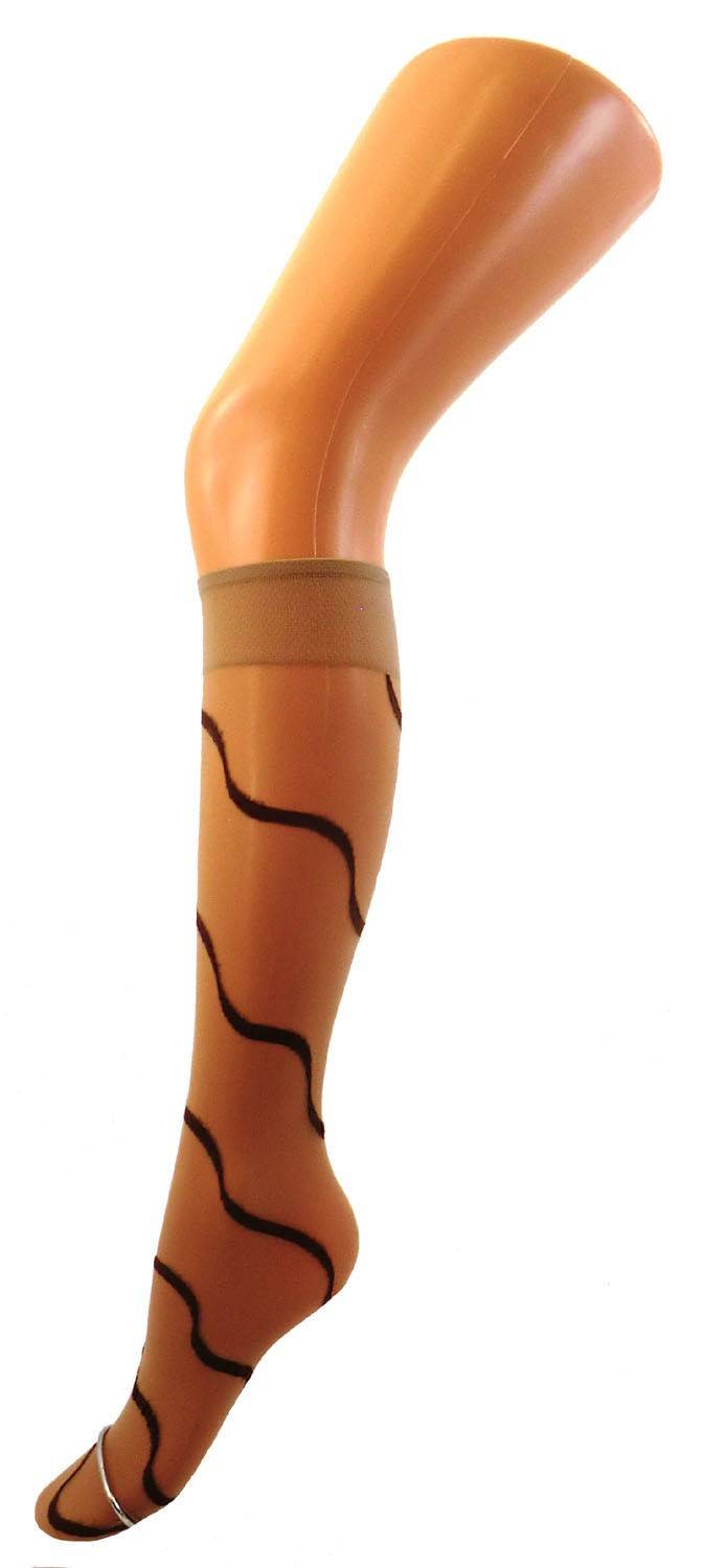 Shimasocks Damen Feinkniestrümfe gemustert 20 DEN