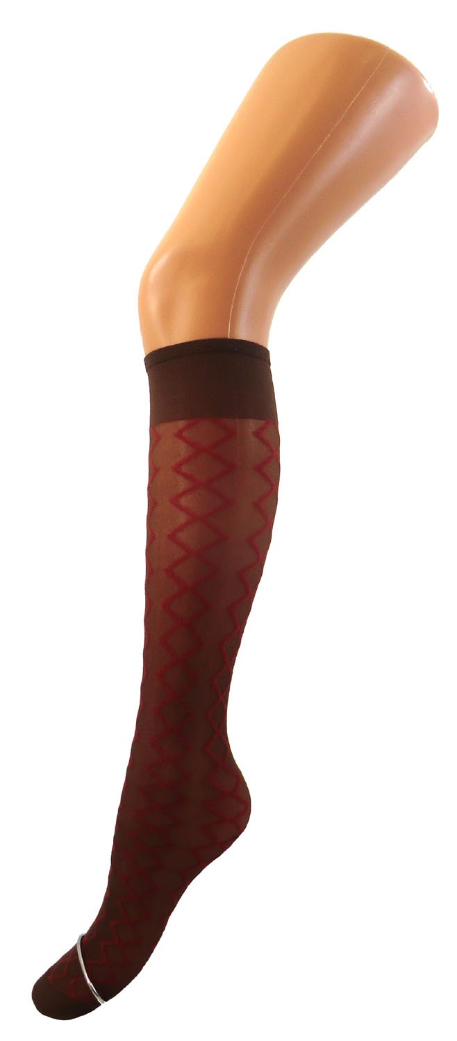 Shimasocks Damen Feinkniestrümfe gemustert 20 DEN Sonderangebot