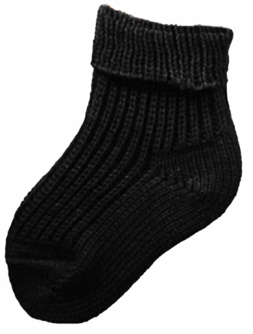 Shimasocks Baby Kinder Socken Schafpatenwolle schwarz Letzte 3 Tage