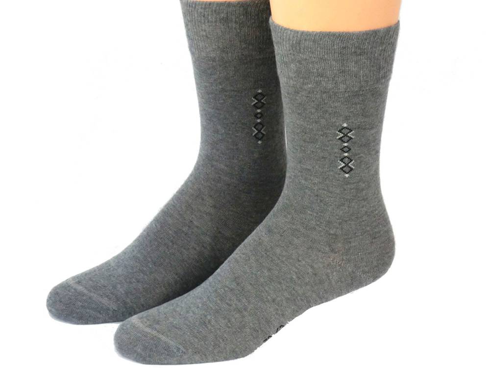 Shimasocks Alltags Baumwoll Herren Socken - Freizeit Strümpfe aus Baumwolle - graumeliert Nur noch ein Tag übrig