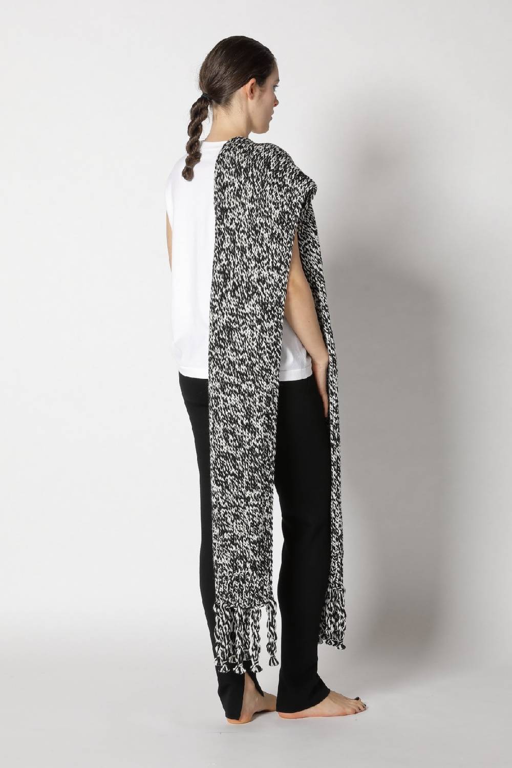 Sminfinity stretchy shell top + milano slim cut pants + contrast mouliné scarf Fabrikpreis