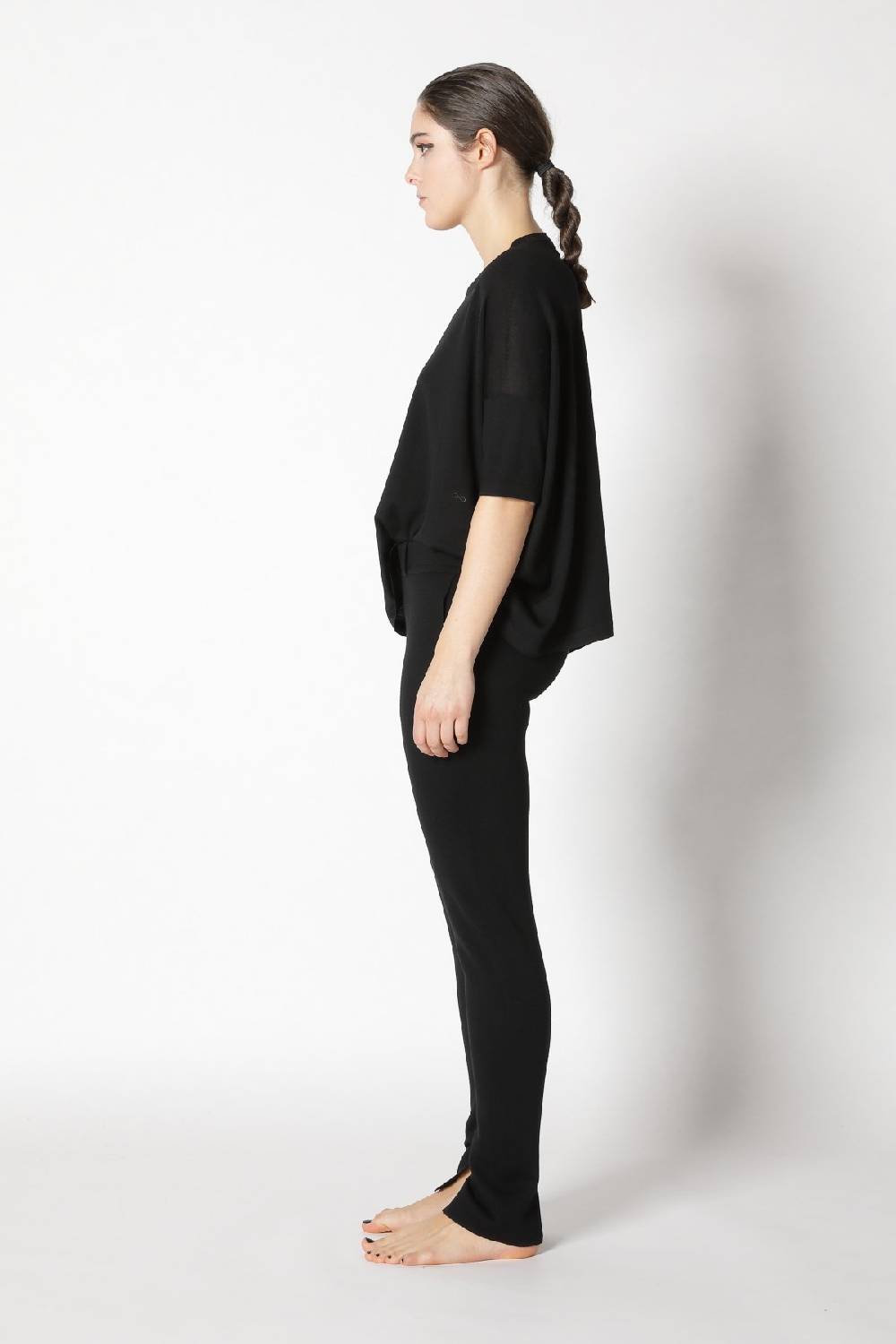 Sminfinity flowing cape jumper + milano slim cut pants Online Outlet