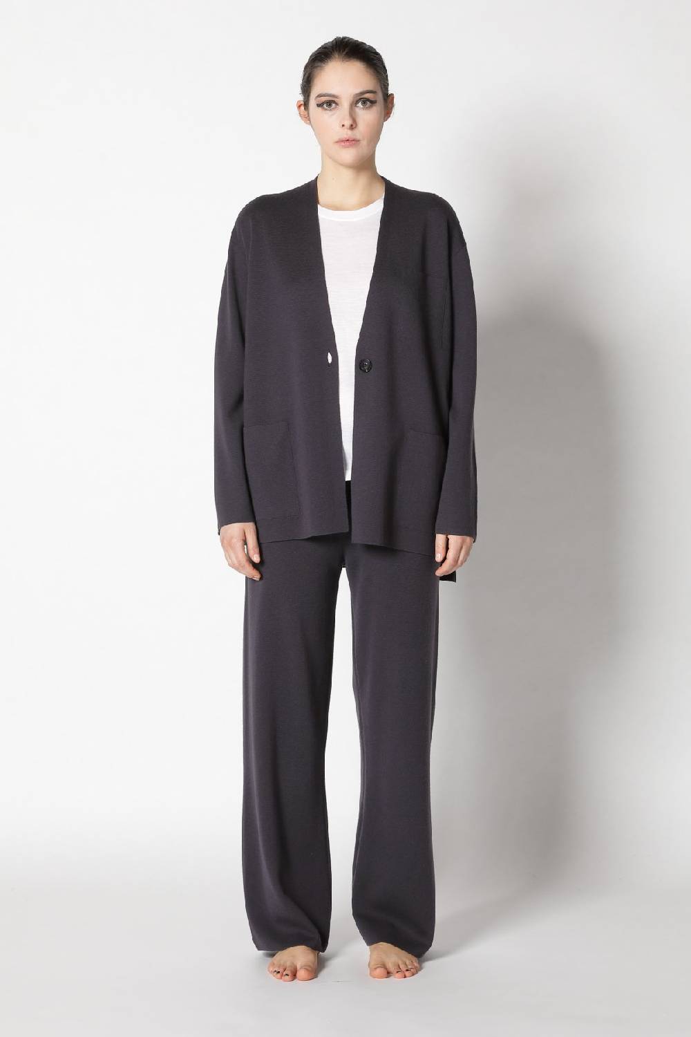 Sminfinity milano one button jacket + flowing cape jumper + milano palazzo pants Blitzangebot